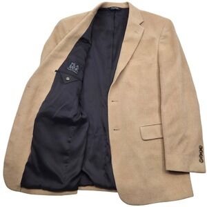 Jos A Bank 100% Camelhair Tan Blazer Mens 42R Sport Coat